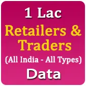 1 Lac Companies - Retailers & Traders (All India - All Types) Data - In Excel Format