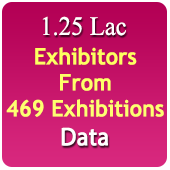 1.25 Lac Exhibitors Data From 469 Exhibitions - In Excel Format (Exhibition Wise) From 2016-2023