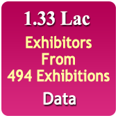 1.33 Lac Exhibitors Data From 494 Exhibitions - In Excel Format (Exhibition Wise) From 2016-2023
