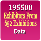 1,95,500 Exhibitors Data From 652 Exhibitions - In Excel Format (Exhibition Wise) From 2016-2025