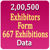2,00,500 Exhibitors Data From 667 Exhibitions - In Excel Format (Exhibition Wise) From 2016-2025