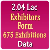 2.04 Lac Exhibitors Data From 675 Exhibitions - In Excel Format (Exhibition Wise) From 2016-2026