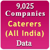 9,025 Caterers For Weddings, Events, Exhibitions, Function Etc. (All India) Data - In Excel Format