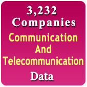 3,232 Companies - Communication & Telecommunication Equipments, Products & Services Data - In Excel Format