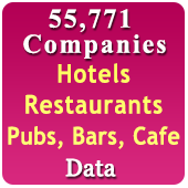55,771 Hotels, Restaurants, Pubs, Bars, Cafe, Banquets, Tent Houses & Caterers (All India) Data - In Excel Format