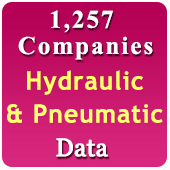 1,257 Companies - Hydraulic & Pneumatic Products, Machinery, Equipment & Parts Data - In Excel Format