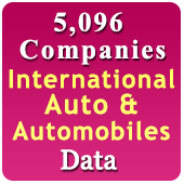 5,096 Companies - International Auto & Automobiles Products From 50+ Countries Data (US,  UK, Australia, New Zealand, China, Taiwan, Bangladesh, Canada, Malaysia, Singapore,  UAE, Abu Dhabi, Dubai, Indiana, Sri Lanka, Korea, etc) - In Excel Format