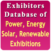 12688 Exhibitors of 50 Exhibitions Related to Power, Energy, Solar, Renewable - In Excel Format (Exhibition Wise)