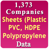 1,373 Companies - Sheets (Plastic, PVC, HDPE, Polypropylene, Acrylic, Steel, Rubber, Metal Sheets Etc.) (All India) Data - In Excel Format