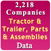 2,218 Companies - Tractor & Trailer, Parts & Assemblies Data - In Excel Format