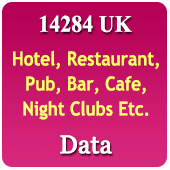 14,284 UK Hotel, Restaurant, Pub, Bar, Cafes, Night Clubs Etc. Data - In Excel Format