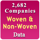 2,682 Companies -  Woven & Non-Woven Products, Material & Machinery Data - In Excel Format