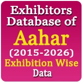 17,575 Exhibitors From Last 13 Aahar Exhibitions (2015-2026) Exhibition Wise Data - In Excel Format