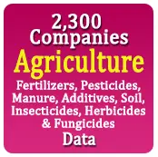 2,300 Companies - Agriculture (Fertilizers, Pesticides, Manure, Additives, Soil, Insecticides, Herbicides & Fungicides) Data - In Excel Format