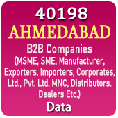 40,198 AHMEDABAD B2B Companies Data - In Excel Format