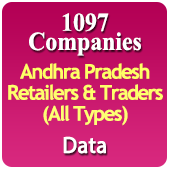 1097 Companies - Andhra Pradesh Retailers & Traders (All Types) Data - In Excel Format