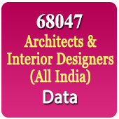68,047 Architects & Interior Designers (All India) Data - In Excel Format