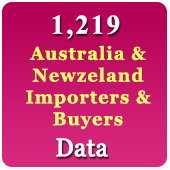 1,219 Importers & Buyers of Australia  & Newzeland (All Products)  Data - In Excel Format