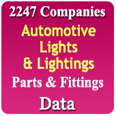2,247 Companies - Automotive Lights & Lightings Parts & Fittings Data - In Excel Format