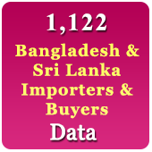 1,122 Importers & Buyers of Sri Lanka & Bangladesh (All Products) Data - In Excel Format
