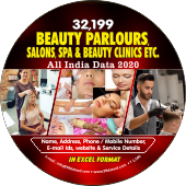 32,199 Beauty Parlours, Salons, Spa & Beauty Clinics etc. (All India) Data - In Excel Format   