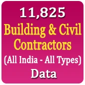 11,825 Building & Civil Contractors (All India - All Types) Data - In Excel Format