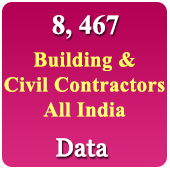 8,467 Building & Civil Contractors All India Data - In Excel Format   