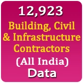 12,923 Building, Civil & Infrastructure Contractors (All India) Data - In Excel Format