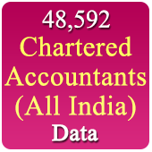 48,592 All India Chartered Accountants Data - In Excel Format