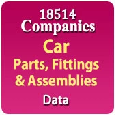 18514 Companies - Car Parts, Fittings & Assemblies Data (All Types) - In Excel Format