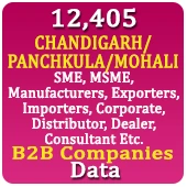12,405 CHANDIGARH / PANCHKULA / MOHALI B2B Companies Data - In Excel Format