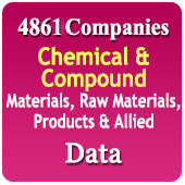 4861 Companies - Chemical & Compound Materials, Raw Materials, Products & Allied Data - In Excel Format