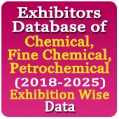 11,050 Exhibitors From 16 Exhibitions Related to Chemical, Fine Chemical, Petrochemical (2018-2025) Exhibition Wise Data - In Excel Format 