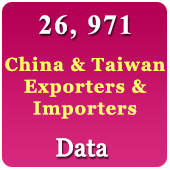 26,971 Companies - China & Taiwan Exporters & Sellers (All Trades) Data - In Excel Format