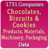 1,731 Companies - Chocolates, Biscuits & Cookies Products, Materials, Machinery, Packaging Data - In Excel Format