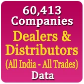 60,413 Companies - Dealers & Distributors (All India - All Trades) Data - In Excel Format