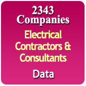 2343 Companies - Electrical Contractors & Consultants (Deals in - Electric Turnkey Projects, Repairing Projects, Installation, Cabling, Wiring, AC, HVAC Projects & Much More) All India Data - In Excel Format