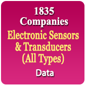 1835 Companies - Electronic Sensors & Transducers (All Types) Data - In Excel Format