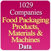 1029 Companies From Food Packaging Products, Materials & Machines Data - In Excel Format