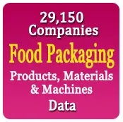 29,150 Companies - Food Packaging Products, Materials & Machines Data - In Excel Format