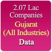 2.07 Lac Companies from GUJARAT Business, Industry, Trades ( All Types Of SME, MSME, FMCG, Manufacturers, Corporates, Exporters, Importers, Distributors, Dealers) Data - In Excel Format
