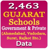 2,463 GUJARAT Government & Private Schools (Ahmedabad, Vadodara, Surat, Rajkot Etc.) Data - In Excel Format