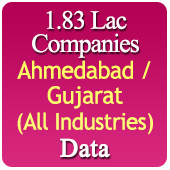 1.83 Lac Companies from GUJARAT Business, Industry, Trades ( All Types Of SME, MSME, FMCG, Manufacturers, Corporates, Exporters, Importers, Distributors, Dealers) Data - In Excel Format