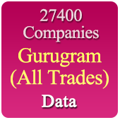 27400 Companies from GURUGRAM Business, Industry, Trades ( All Types Of SME, MSME, FMCG, Manufacturers, Corporates, Exporters, Importers, Distributors, Dealers) Data - In Excel Format