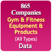 865 Companies - Gym & Fitness Equipment & Products Data - In Excel Format