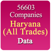 56603 Companies from HARYANA Business, Industry, Trades ( All Types Of SME, MSME, FMCG, Manufacturers, Corporates, Exporters, Importers, Distributors, Dealers) Data - In Excel Format
