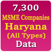 Haryana 7,300 MSME Companies (All Types) Data - In Excel Format