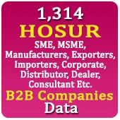 1,314 HOSUR B2B Companies Data - In Excel Format
