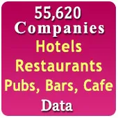 55,620 Hotels, Restaurants, Pubs, Bars, Cafe, Banquets, Tent Houses & Caterers (All India) Data - In Excel Format