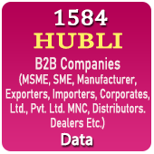 1584 HUBLI B2B Companies Data - In Excel Format